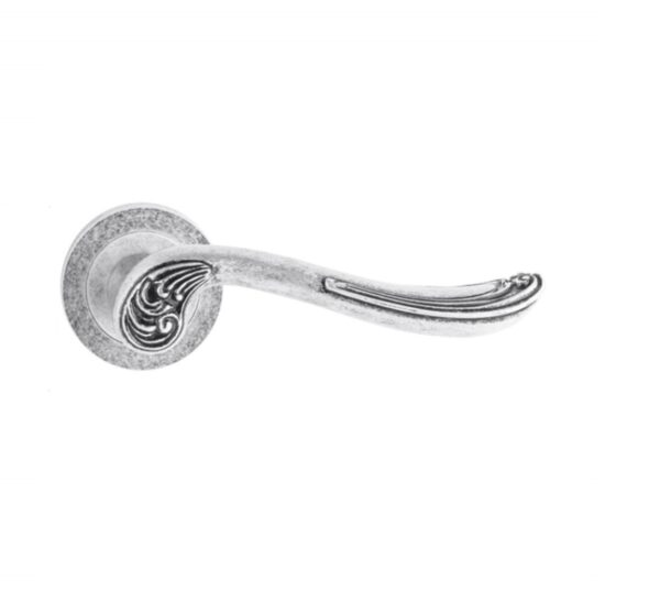 durų rankena METAL BUD Tosca R sendintas sidabras